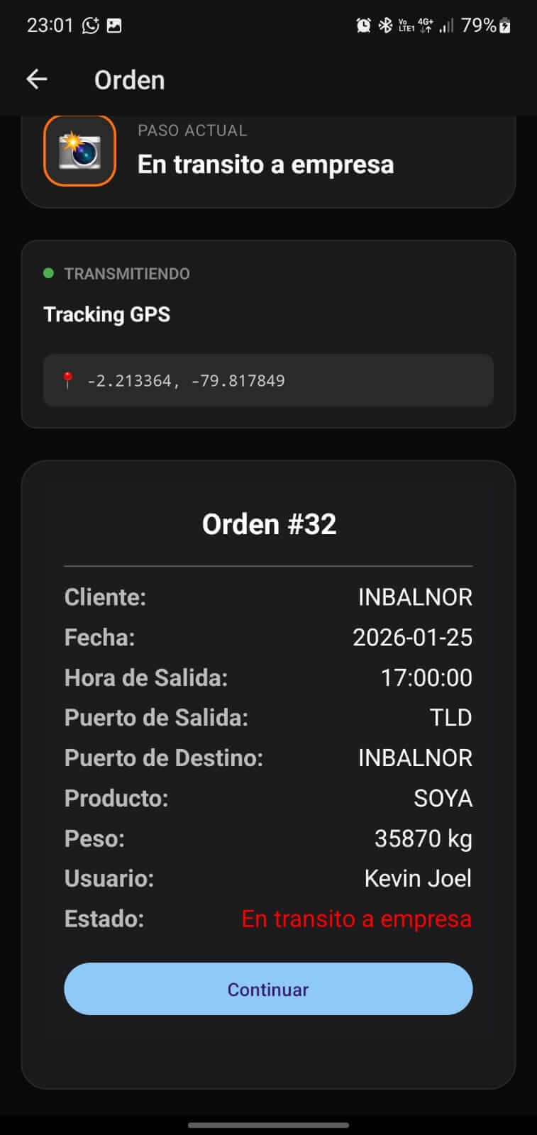 App Grain Link - Pantalla 3